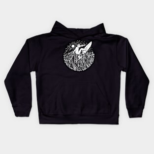 Surf and Shine (for Dark Color) Kids Hoodie